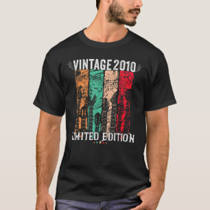 Vintage de 12 anos 2010 Camisetas de Aniversário d