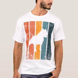 vintage de design de camiseta pitbull