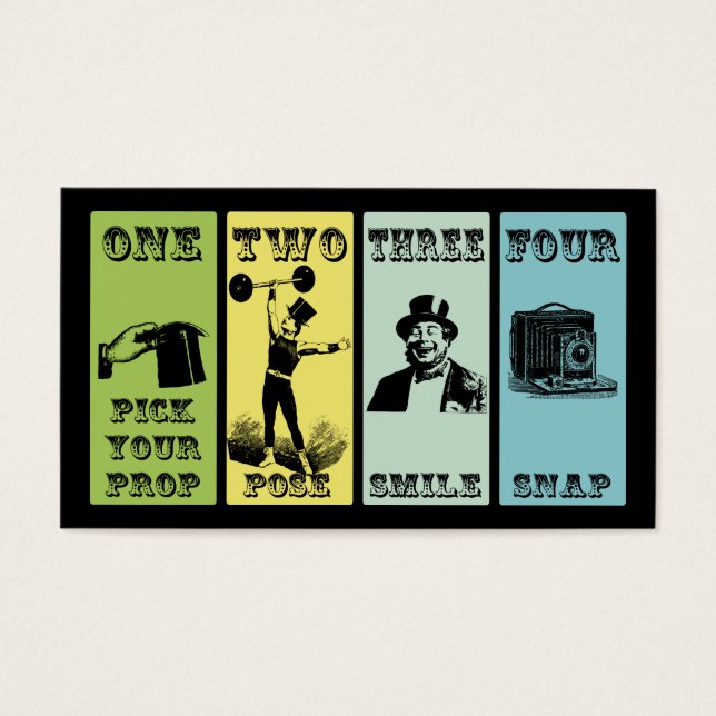 Vintage de eventos da empresa Photo Booth (Frente)