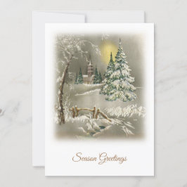 Vintage de saudações de estação