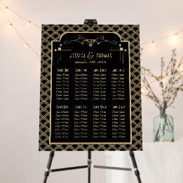 Vintage Deco Gatsby Casamento de Arte de 1920