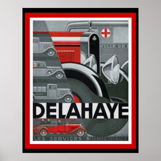 Vintage Delahaye Ad Poster (Frente)