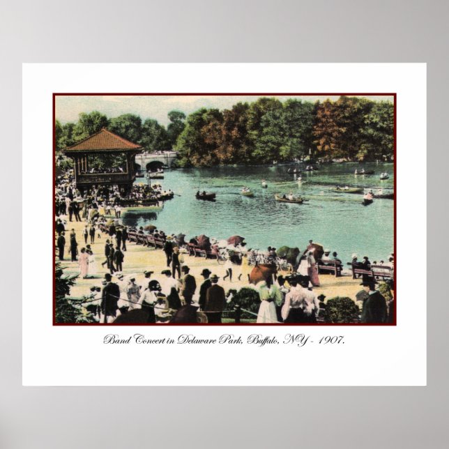 Vintage Delaware Park Poster (Frente)