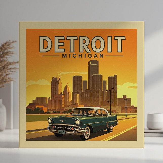 Vintage Detroit Michigan (Criador carregado)