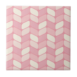 Vintage Diagonal Retângulo Rosa Vanilla