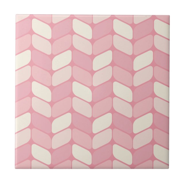 Vintage Diagonal Retângulo Rosa Vanilla (Frente)