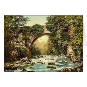 Vintage do KRW o cartão de Wicklow do condado da