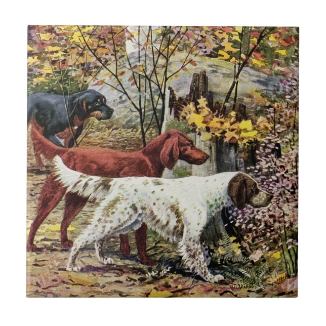Vintage Dogs Setter Trio (Frente)