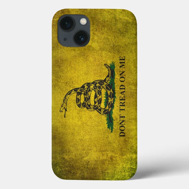 Vintage Don't Tread on Me Gadsden Flag (Verso)