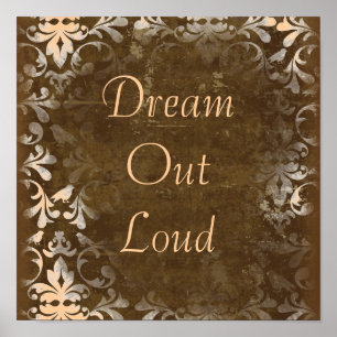 Vintage Dream Quote Poster