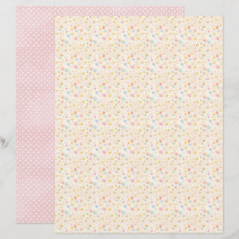 Vintage Easter Eggs Scrapbook Paper