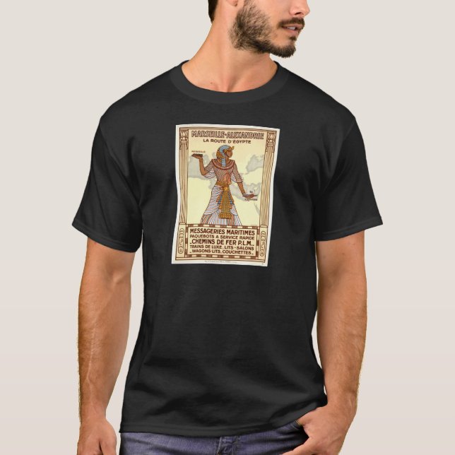 Vintage Egypt Viagem Camiseta (Frente)