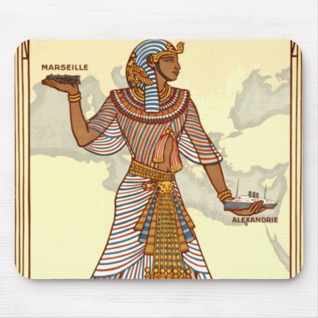 Vintage Egypt Viagem Mousepad (Frente)