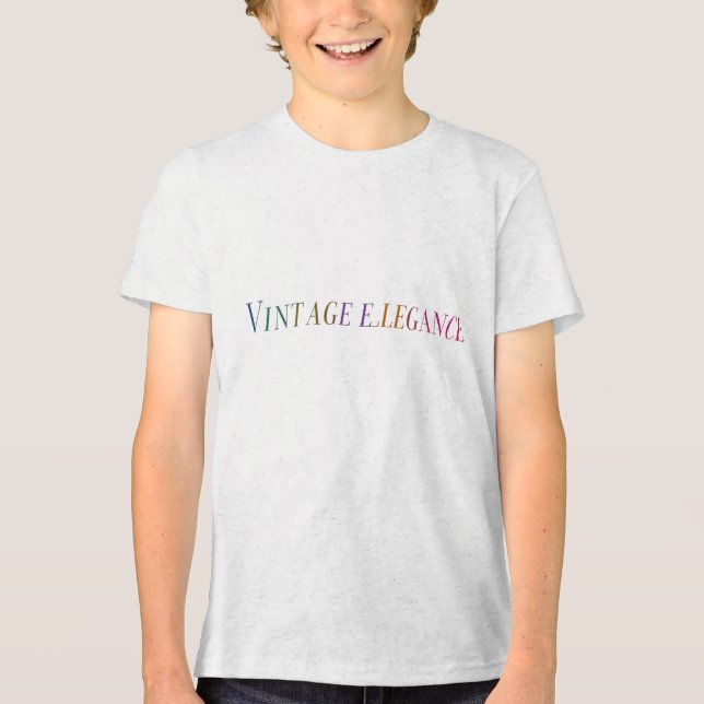 "Vintage Elegance Graphic T-Shirt" (Frente)
