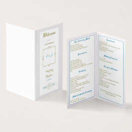 Vintage Elegance Wedding Program