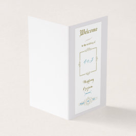 Vintage Elegance Wedding Program