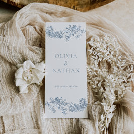 Vintage Elegance Weding Ceremony Program