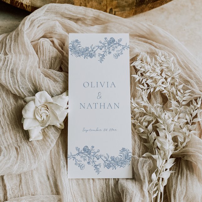 Vintage Elegance Weding Ceremony Program (Criador carregado)