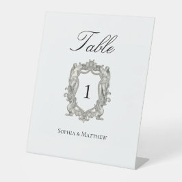 Vintage Elegant Wedding Table Number