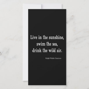 Vintage Emerson Live in Sunshine Quote