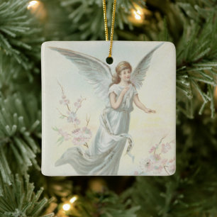 Vintage Enfeites de natal religioso com desejos