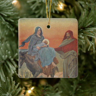 Vintage Enfeites de natal religioso com desejos