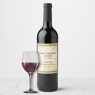 Vintage Envelhecida Parergia Seu Vinho De Etiqueta