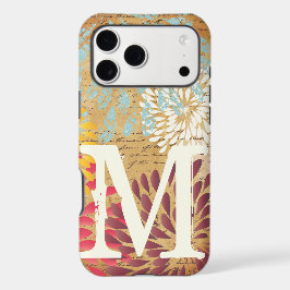 Vintage Ephemera Moderna Flor Monograma