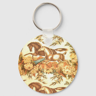 Vintage Equestrian English Horse Chaveiro