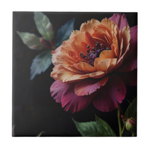 Vintage escura Elegante floral