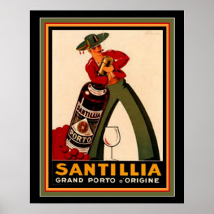 Vintage Espanha Deco Poster 16 x 20