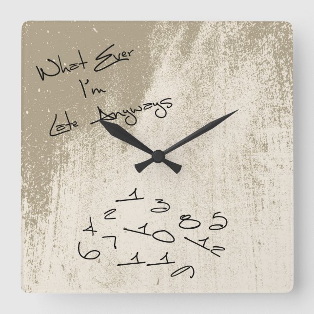 Vintage, estou atrasado, Legal relógio (Frente)