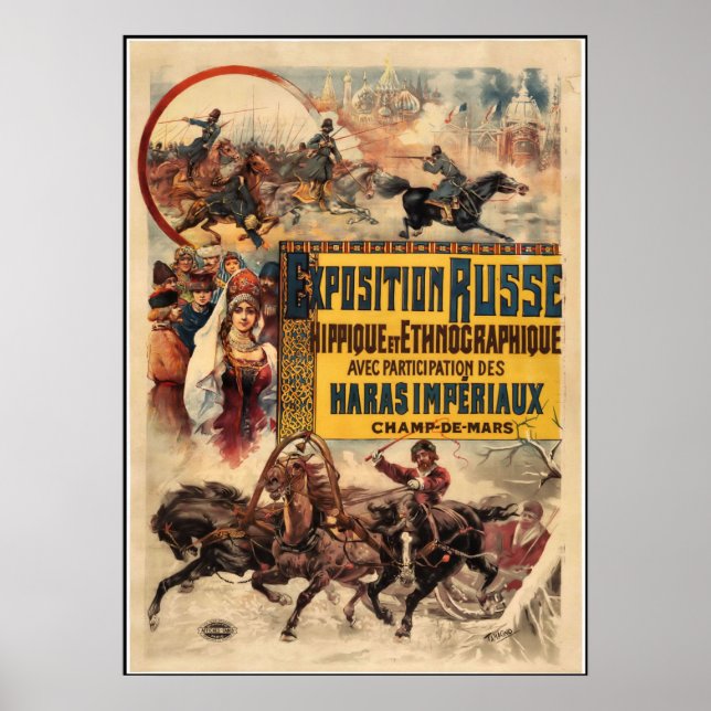 Vintage "Exposition Russe" Poster (Frente)