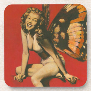 Vintage Fairy Cork Porta copos