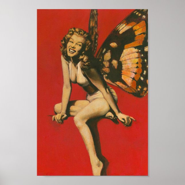 Vintage Fairy Poster (Frente)