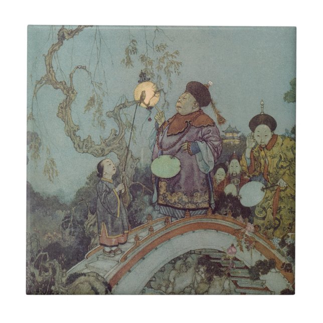 Vintage Fairy Tale, Nightingale, por Edmund Dulac (Frente)