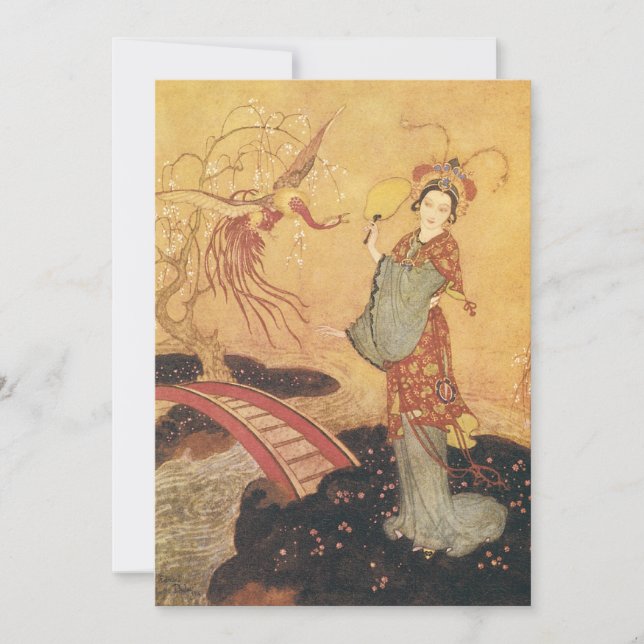 Vintage Fairy Tale Princess Badoura, Edmund Dulac (Frente)