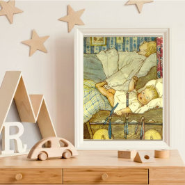 Vintage Fairytale Baby Art Else Wenz Vietnã Poster