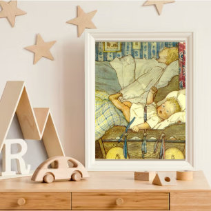 Vintage Fairytale Baby Art Else Wenz Vietnã Poster