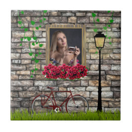 Vintage Fairytale Bicycle Rosa Girly Photo Frame