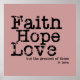 Vintage Faith Hope Love Poster (Frente)