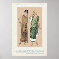Vintage Fashion Illustration Poster