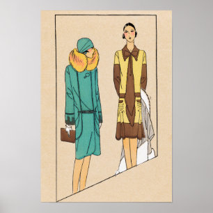 Vintage Fashion Illustration Poster