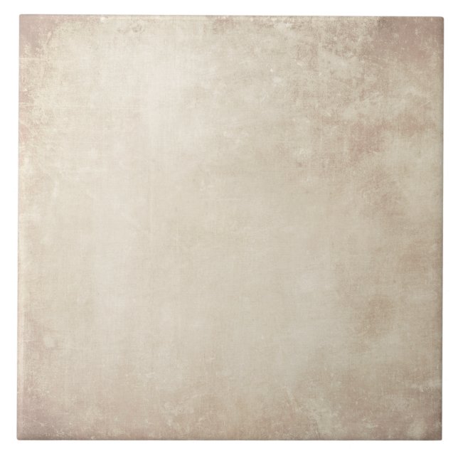 Vintage Faux Azulejo de cerâmica neutra russa (Frente)