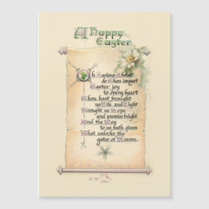 Vintage Felz pascoa Religioso Típico