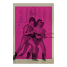 Vintage Fight For Love Orgulho Poster