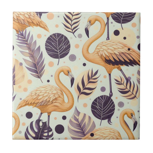 Vintage Flamingo Seamless (Frente)