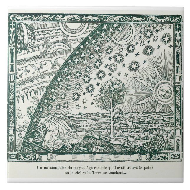 Vintage Flammarion Ilustração do Universo (Frente)