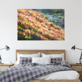 *~* Vintage Floral Art TV2 Stretch Canvas Print