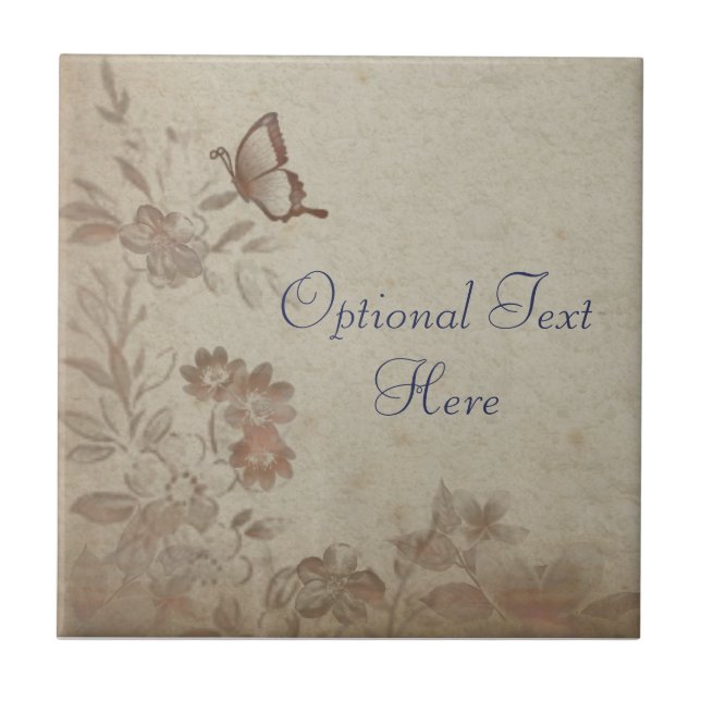 Vintage Floral Beige (Frente)